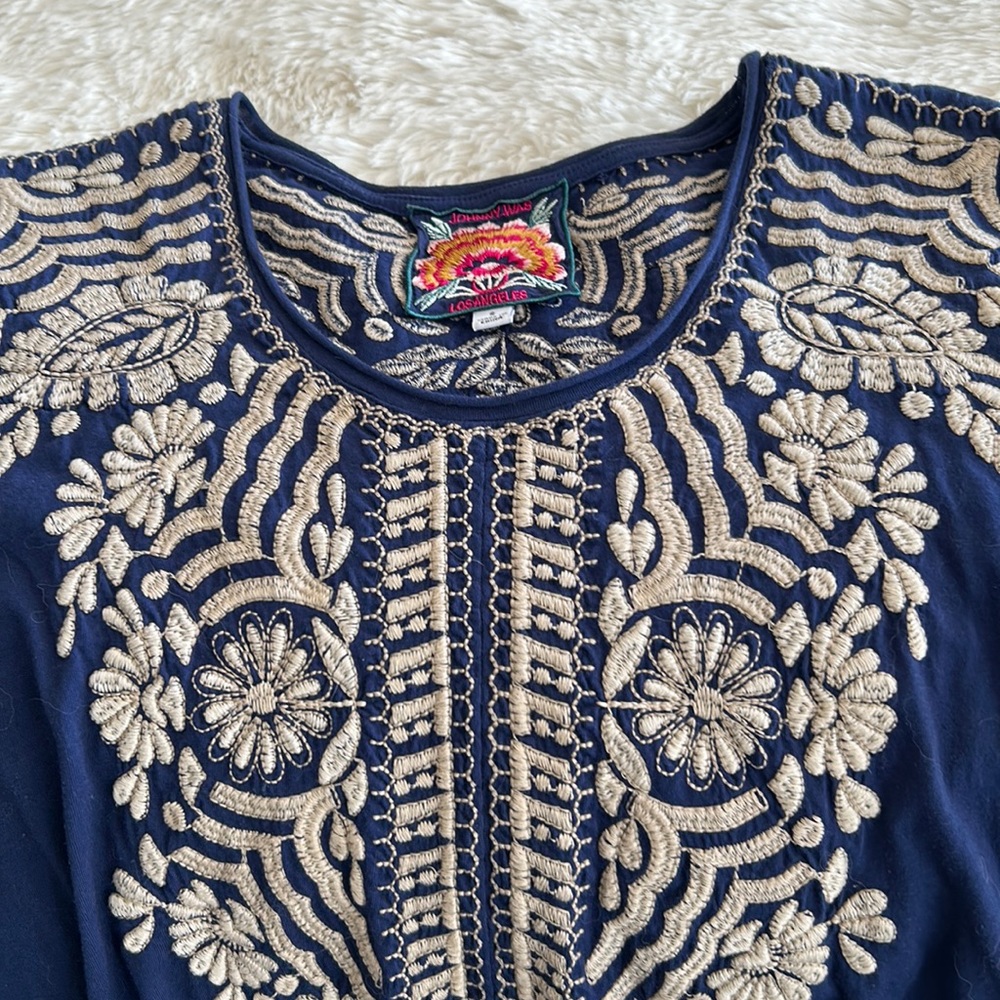 Johnny Was embroidered top